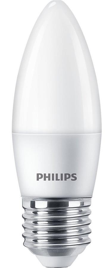 Лампа светодиодная Philips ESSLEDCandle 6.5-75W E27 840 B35NDFR RCA