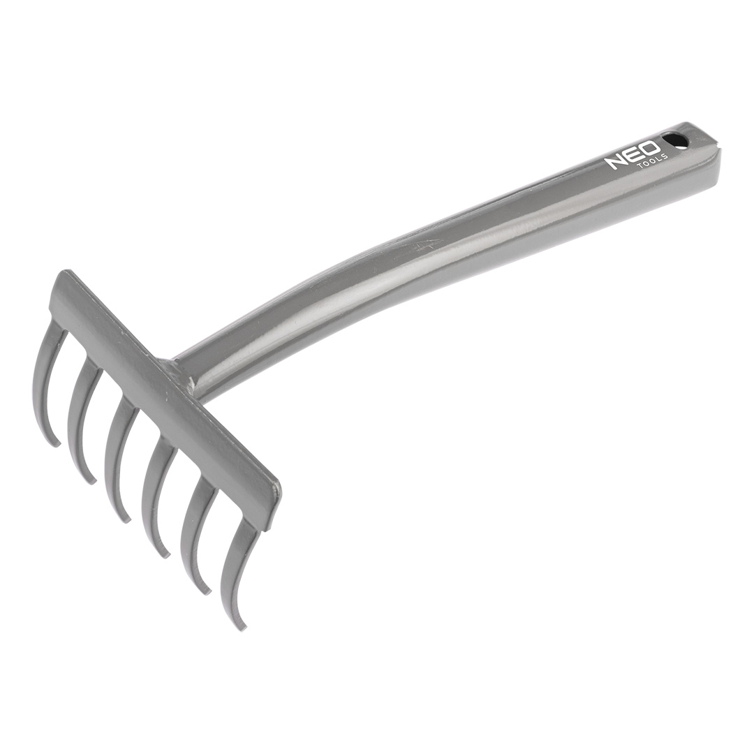 Граблі садові Neo Tools, ширина 11.2см, 6 зубців 28.5см, сталь 0.28кг