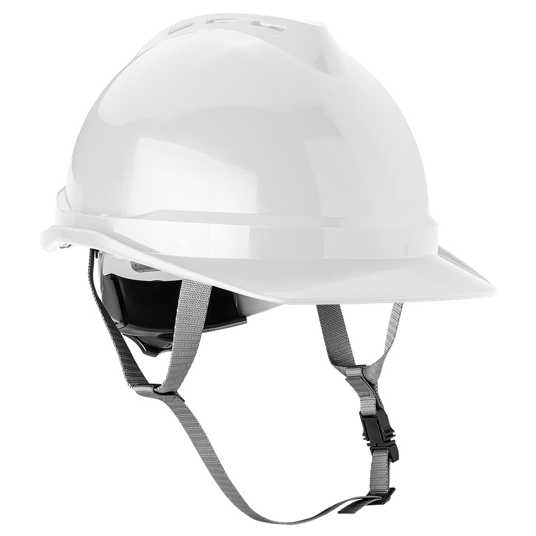 Каска захисна Neo Tools, пластик ABS, пряжка для регулювання, білий