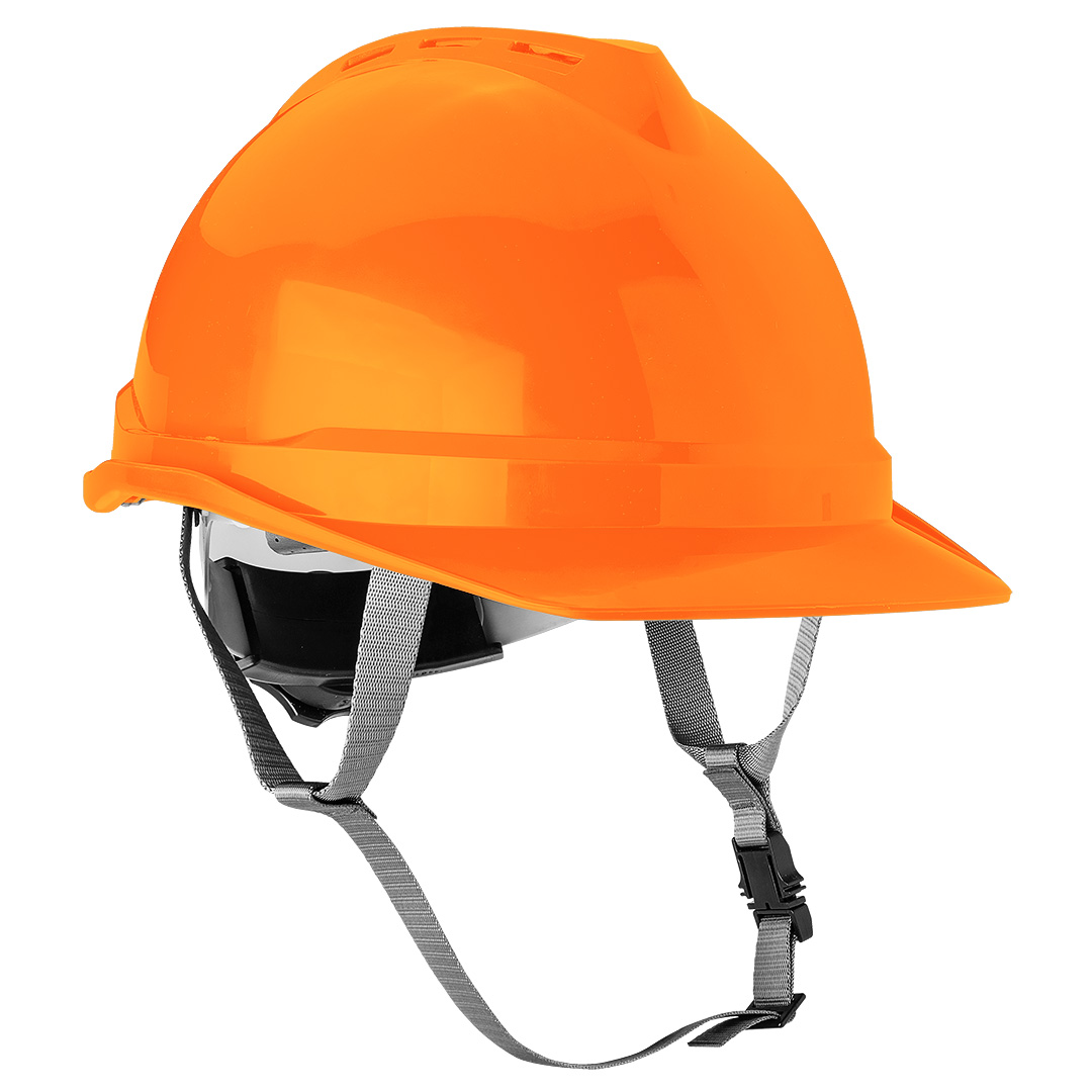 Каска захисна Neo Tools, пластик ABS, пряжка для регулювання, помаранчевий