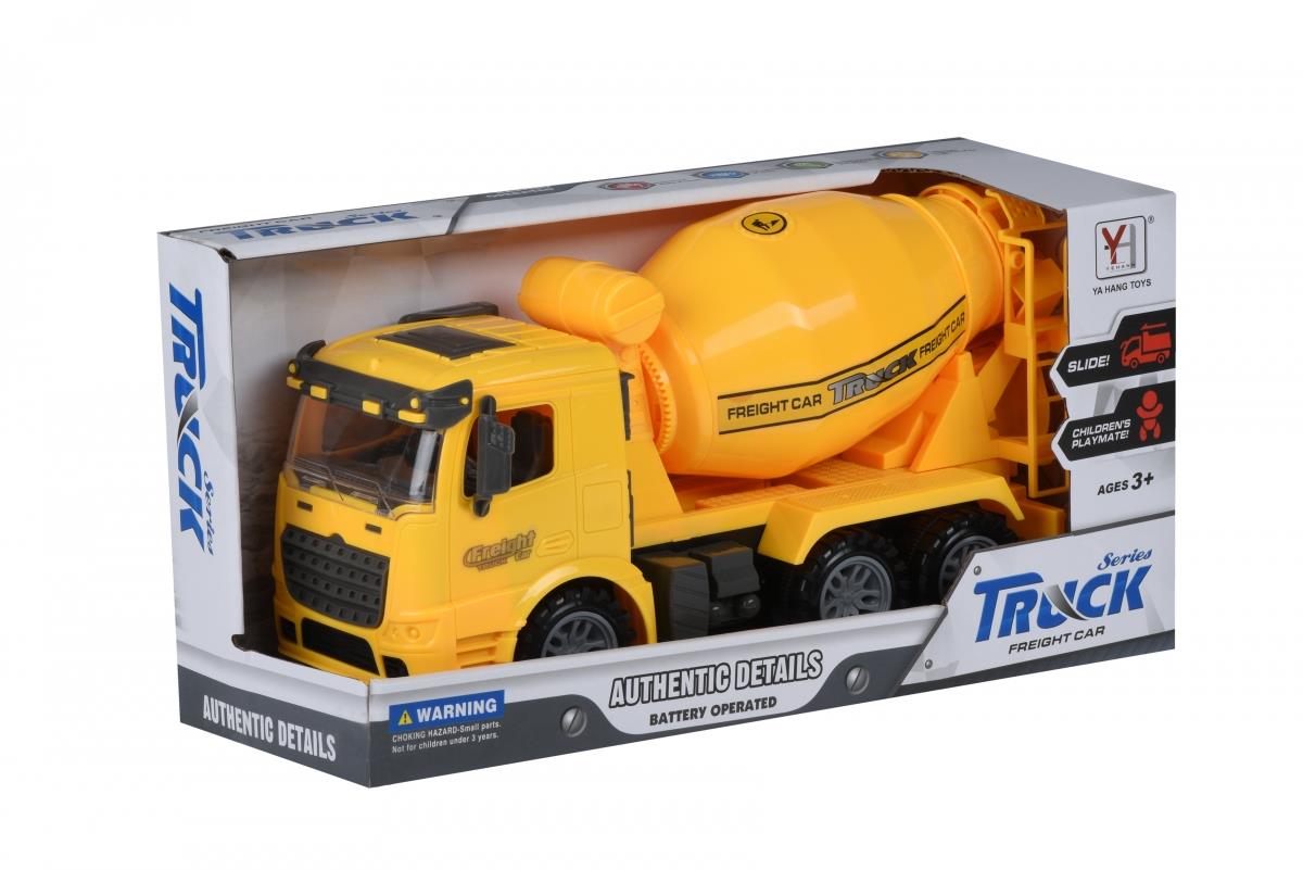 Машинка инерционная Same Toy Truck Бетономешалка желтая 98-612Ut-1