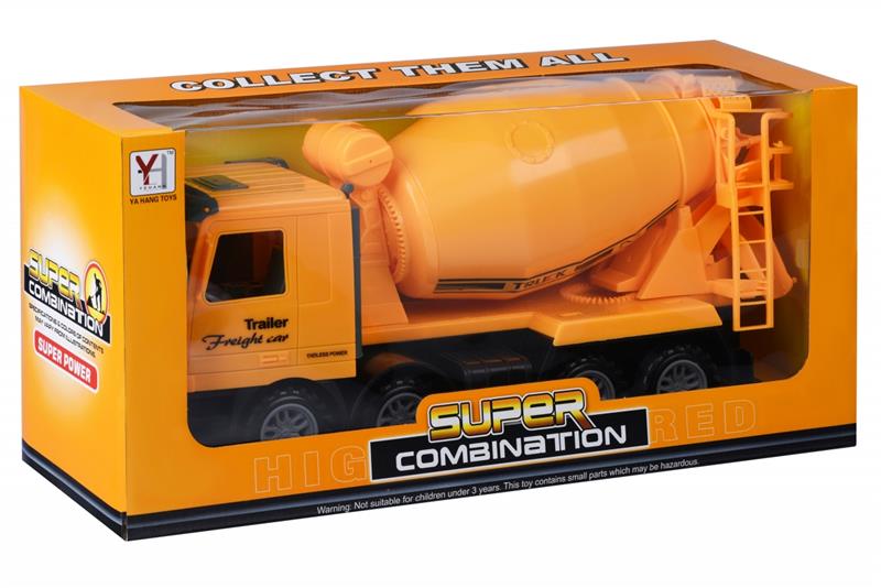 Машинка инерционная Same Toy Super Combination Бетономешалка Желтая 98-85Ut-2