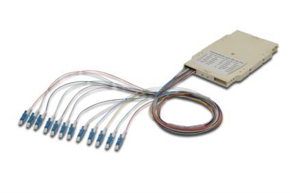 Сплайс-касета DIGITUS, 12 пигтейлів LC (UPC) 9/125 SM LSZH в комплекті