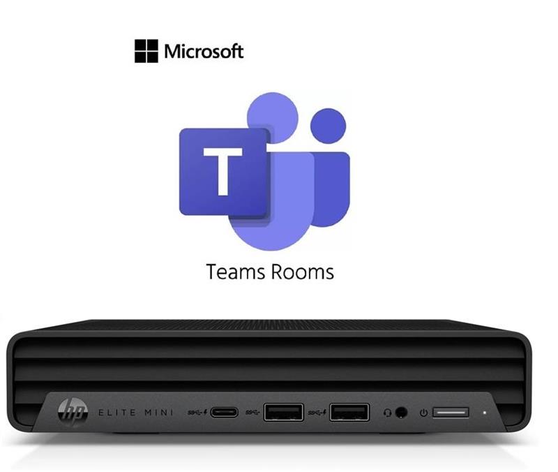 Комп'ютер персональний неттоп HP Mini IP Conference MTR with Teams Rooms, Intel i7-13700T, 16GB, F256GB, Wi-Fi 6E, BT 5.3, Win11IoT, чорний