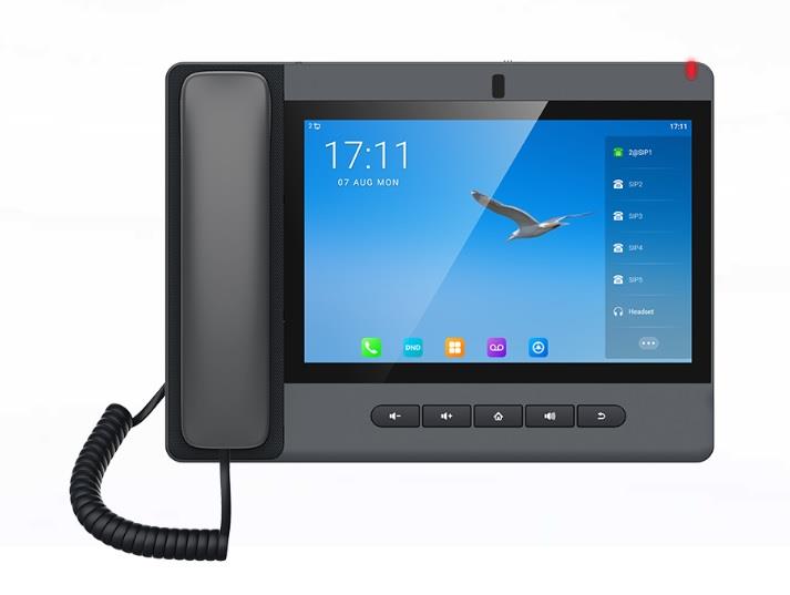 Телефон IP Fanvil A320-Black, 2xGE LAN, Wi-Fi, 20 SIP ліній, 116 DSS клавіш, BT5.0, Android 9.0, PoE, 10.1" кольоровий Touch Screen, камера 8Mp, чорний