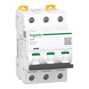 Автоматичний вимикач Schneider Electric, IC60N 3P C 25A (6kA)