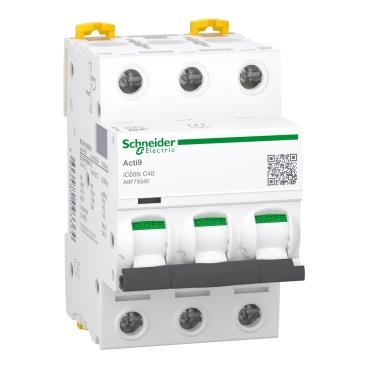 Автоматичний вимикач Schneider Electric, IC60N 3P C 40A (6kA)