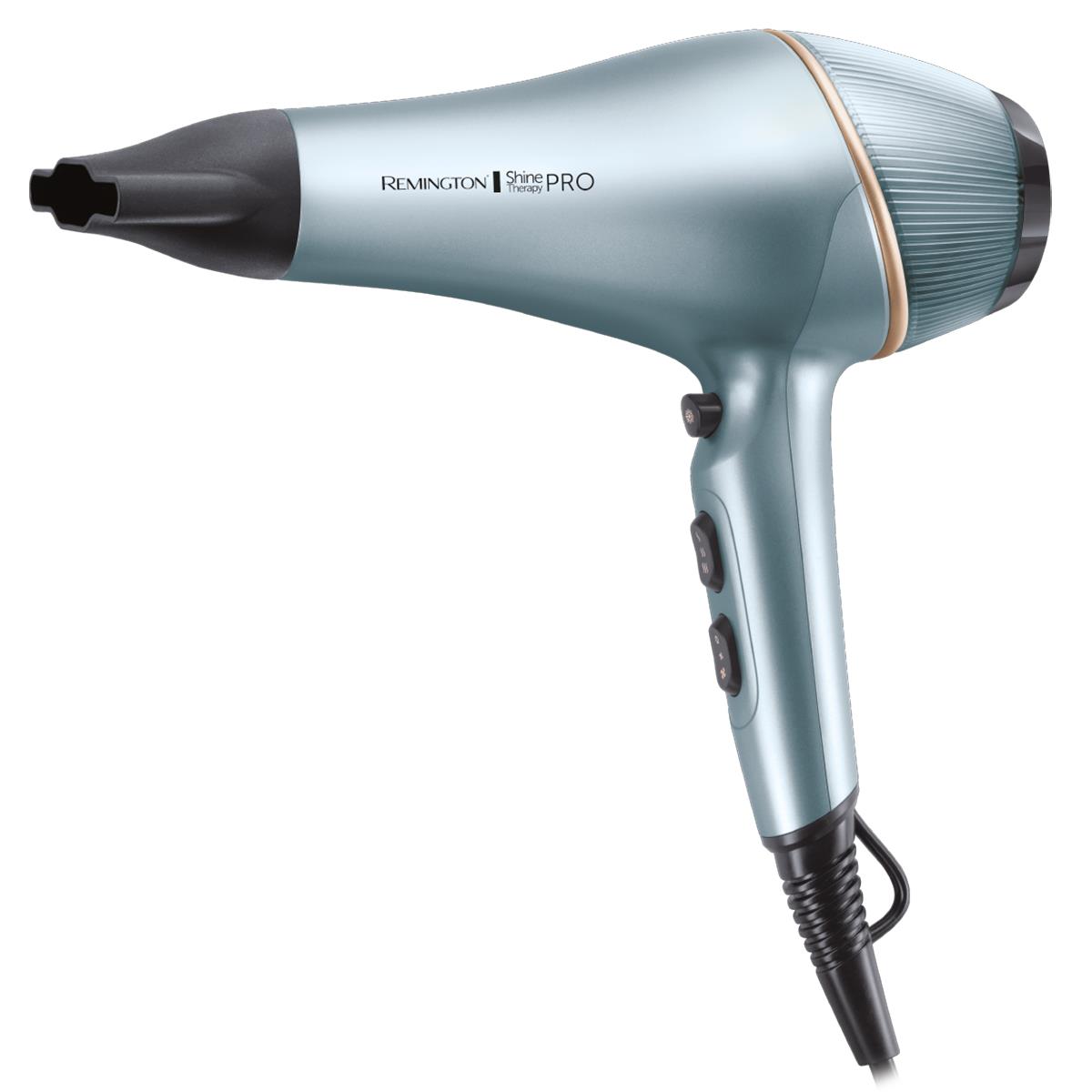 Фен Remington AC9300 Shine Therapy PRO 2200, 2200 Вт, 3 темп.\2 скорости,  ионизация, голубой