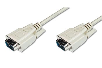 Кабель DIGITUS VGA (HDDB15M/M) 1.8м, білий