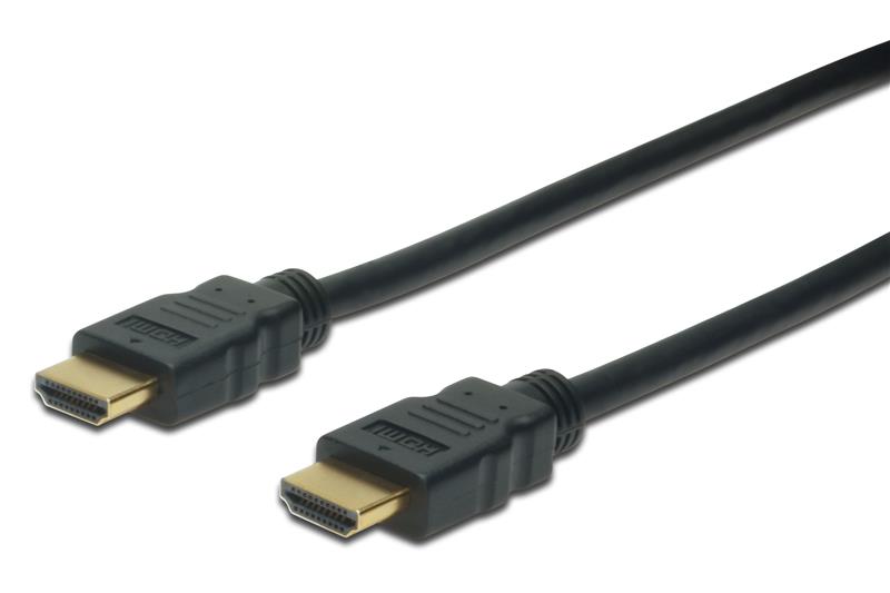 Кабель DIGITUS HDMI (M/M), High speed/Ethernet, 10м, чорний
