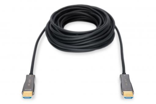 Кабель DIGITUS HDMI UHD 4K, AOC hybrid-fiber, type A M/M, 10м, чорний