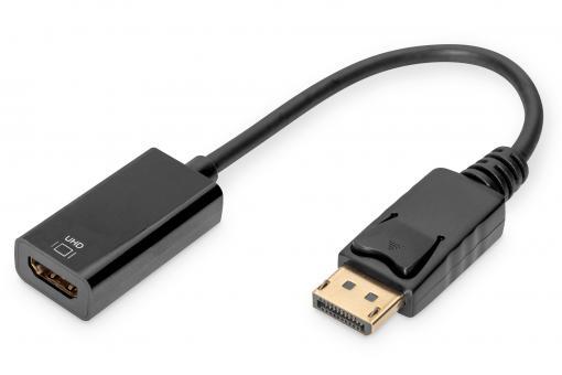 Адаптер DIGITUS DisplayPort > HDMI (M/F), Ultra HD, активний