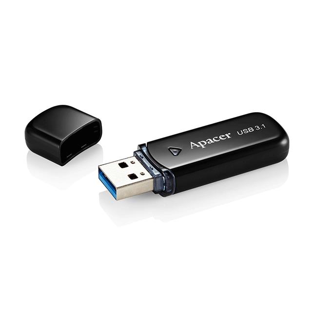 Накопичувач Apacer 64GB USB 3.2 Type-A AH355 Чорний