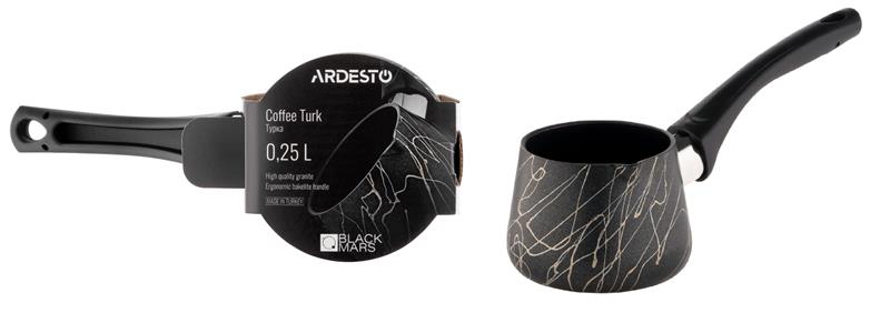 Турка ARDESTO Black Mars, 0.18л, алюміній, бакеліт, чорний