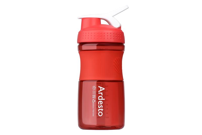 Бутылка для воды Ardesto Smart bottle  600 мл, красная ,тритан