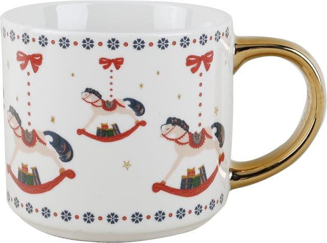 Чашка ARDESTO Christmas New Year's, 490мл, порцеляна, багатокольоровий