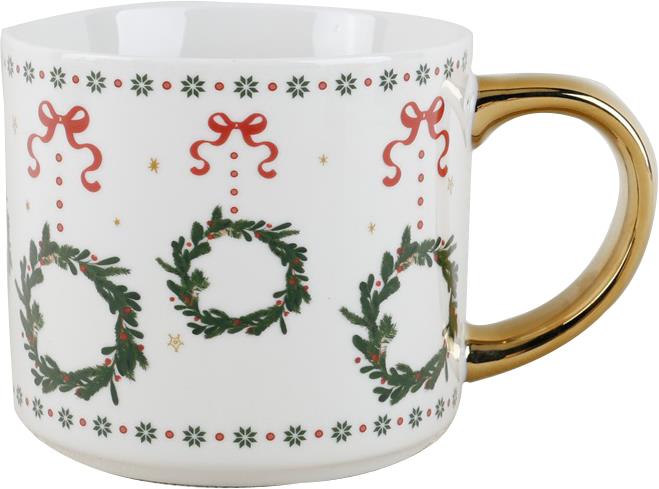Чашка ARDESTO Christmas New Year's, 490мл, порцеляна, багатокольоровий