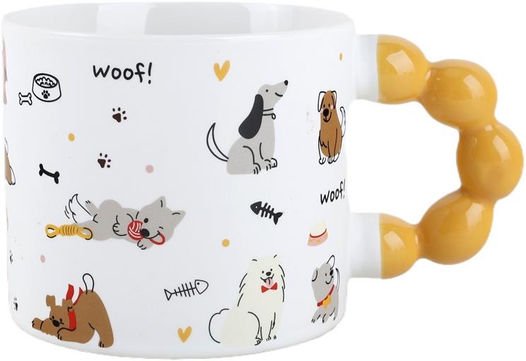 Чашка ARDESTO Dogs, 340мл, порцеляна, багатокольоровий