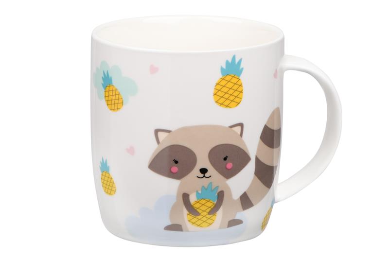 Чашка Ardesto Cute raccoon, 350 мл, фарфор