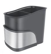 Органайзер для щіток ARDESTO Minimalism, 15х10х13.5см, пластик, нержавіюча сталь, сірий