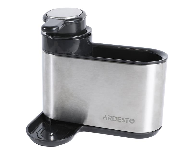 Органайзер для миючих засобів ARDESTO Minimalism, 8х12.7х16см, пластик, нержавіюча сталь, сірий