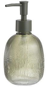 Диспенсер для мила ARDESTO Minimalism Mellon, 350мл, скло, пластик, зелений