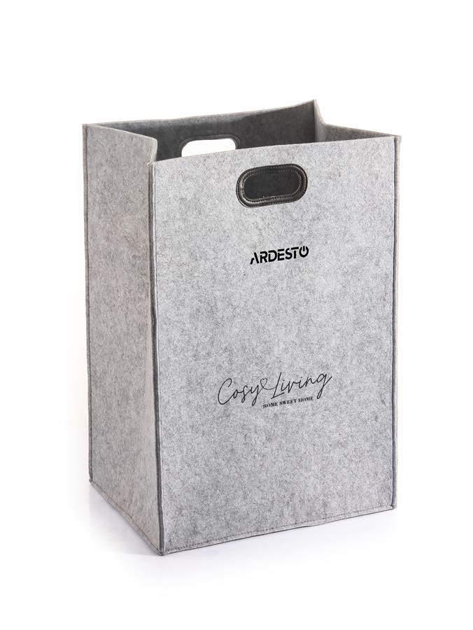 Кошик ARDESTO Prestigio 40х30х60см, фетр, сірий