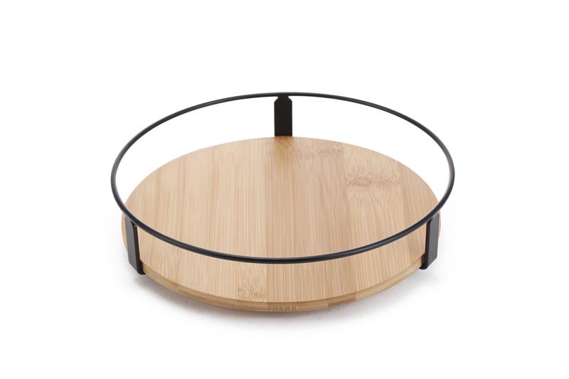 Поворотна підставка Ardesto Minimalism, 24х5.5см, бамбук, пластик, метал