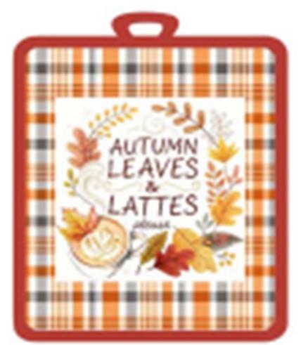 Прихватка ARDESTO Autumn leaves 18х20см, 100% поліестер (верх), 100% бавовна (низ), коричневий