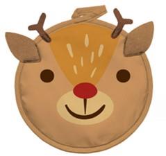 Прихватка ARDESTO Christmas Deer 20х20см, 100% поліестер (верх), 100% бавовна (низ), коричневий
