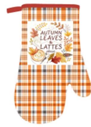 Рукавичка ARDESTO Autumn leaves 18х30см, 100% поліестер (верх), 100% бавовна (низ), коричневий