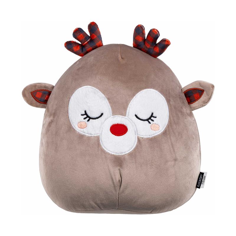 Подушка декор. ARDESTO Christmas Deer 35см, 97% поліестер, 3% спандекс, cірий