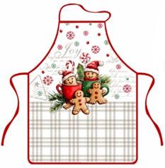 Фартух ARDESTO Christmas Cookies 60х80см, 100% поліестер, сірий