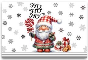 Набір серветок серв. ARDESTO Christmas Santa 30х45см, 2шт, 100% поліестер, сірий