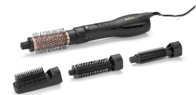Фен-щітка Babyliss Smooth Finish, 1200Вт, 3 режими, іоніз-я, хол. обдув, кераміка, чорний