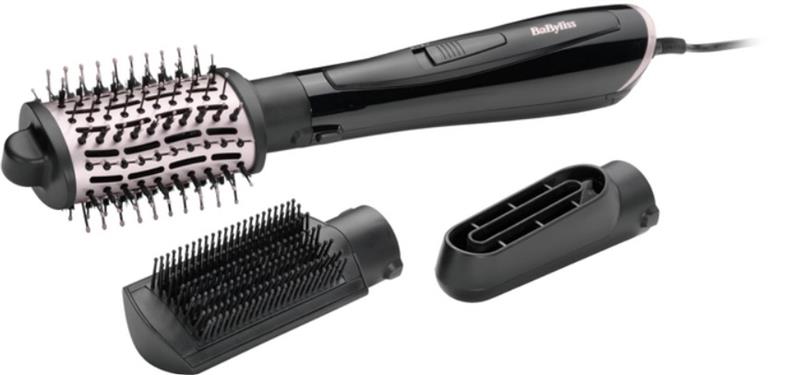 Фен-щітка Babyliss Style Smooth, 1000Вт, 2 режими, іоніз-я, хол. обдув, кераміка, чорний