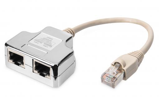 Розгалужувач DIGITUS CAT 5e STP 2x1:1
