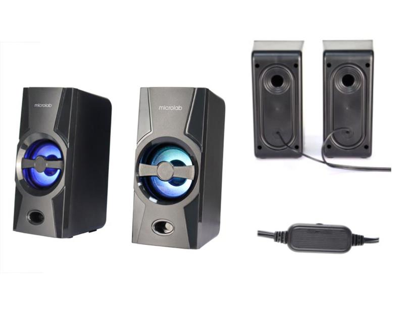 Акустична система MICROLAB B-15 2.0, USB, mini-jack, чорний