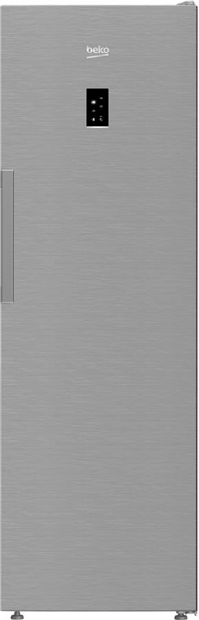 Морозильна камера Beko, 187x60x71, 286л, 1дв., E, NF, інв., нерж