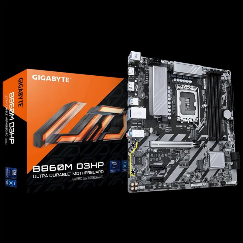Материнська плата GIGABYTE B860M DS3H s1851 B860 4xDDR5 M.2 HDMI DP mATX
