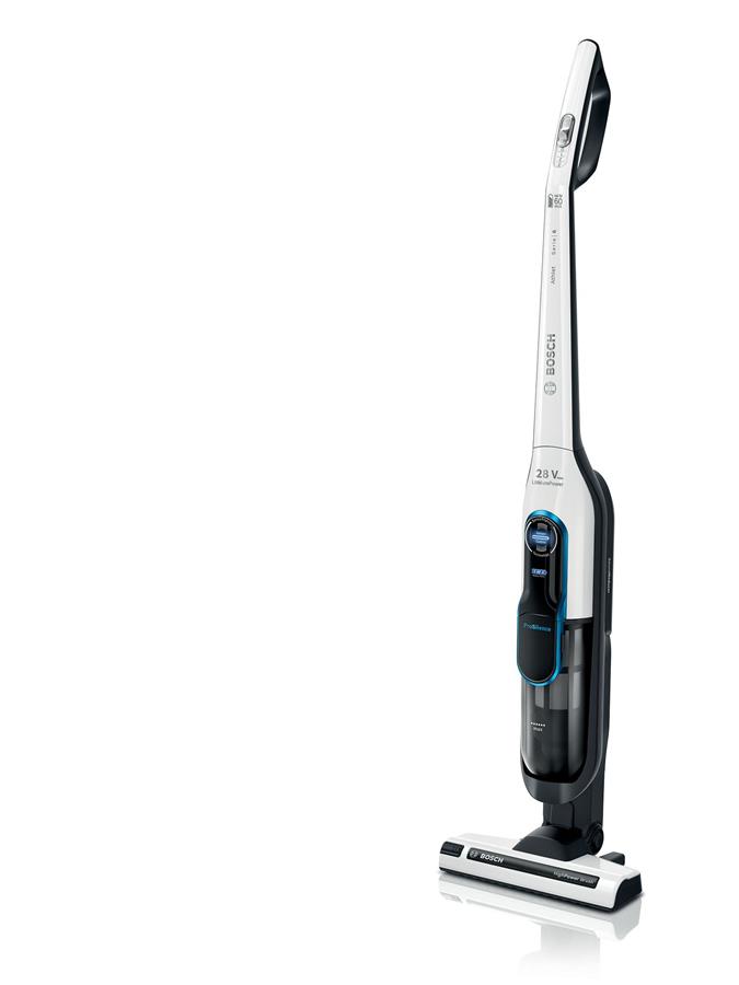 Пилосос Bosch безпровідний, конт пил -0.9л, автон. робота до 60хв, вага-3.3кг, НЕРА, білий