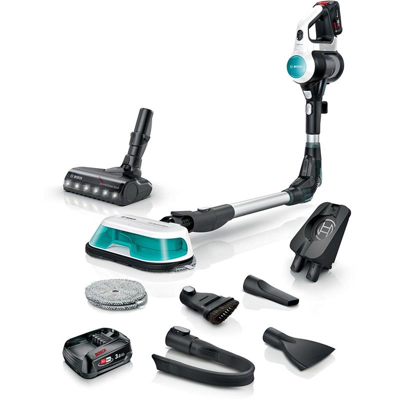Пилосос Bosch безпровідний, конт пил -0.3л, автон. робота до 40хв, вага-2.9кг, НЕРА, білий