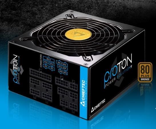 Блок живлення CHIEFTEC Proton (850W), >85%, 80+ Bronze, 140мм, 1xMB 24pin(20+4), 1xCPU 8pin(4+4), 1xCPU 8pin, 3xMolex, 9xSATA, 6xPCIe 8pin(6+2), Fully Modular