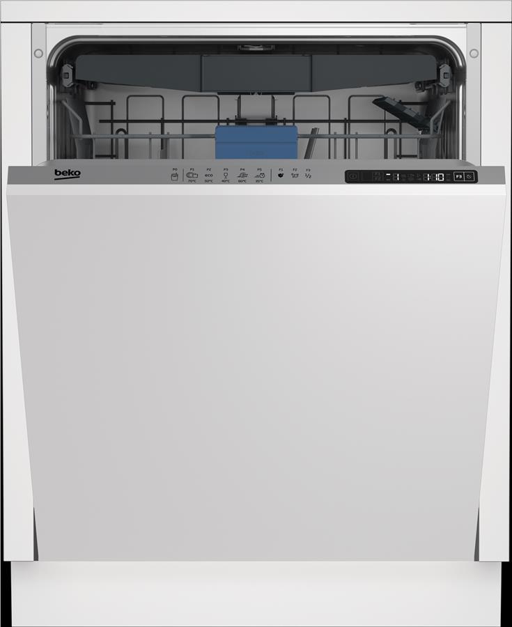 Посудомийна машина Beko вбудована, 14компл., D, 60см, 3й кошик, білий