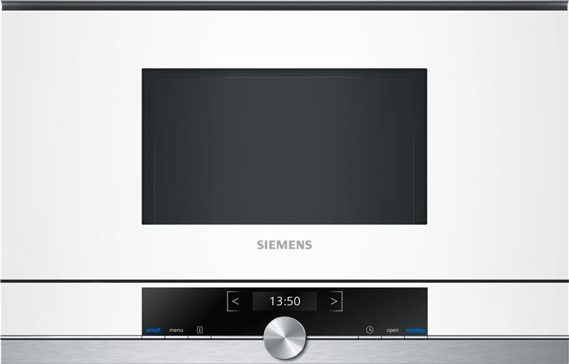 Встраиваемая микроволновая печь Siemens BF634LGW1 - 21л./900Ватт/TFT дисплей/белый