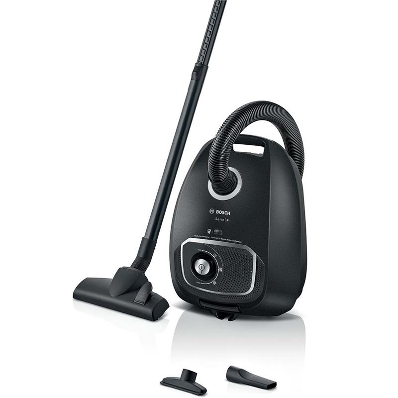 Пилосос Bosch мішковий, 600Вт, 4 л, НЕРА, чорний