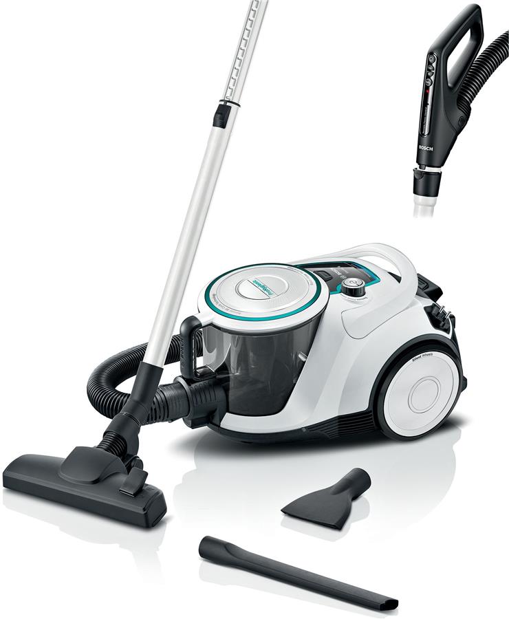 Пилосос Bosch контейнерний, 550Вт, конт пил -2.4л, ULPA 15, білий