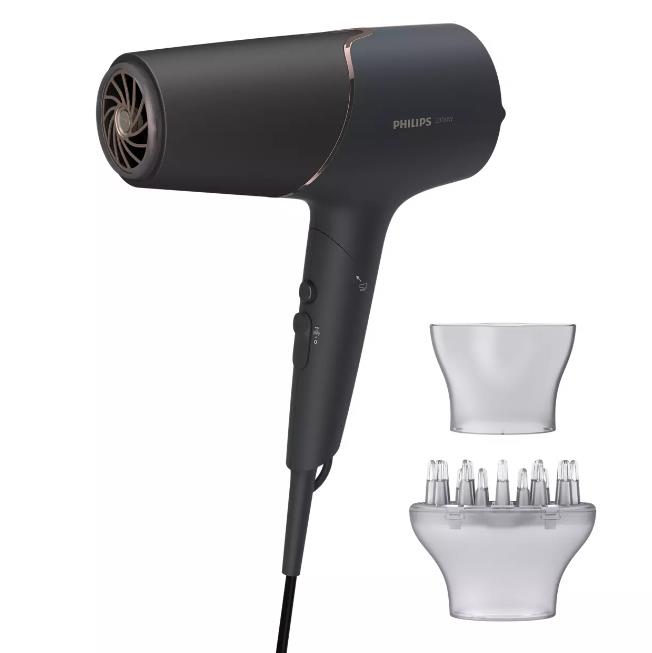 Фен Philips 5000 Series, 2300 Вт, 3 режими, дифузор, іоніз-я, хол. обдув, чорний