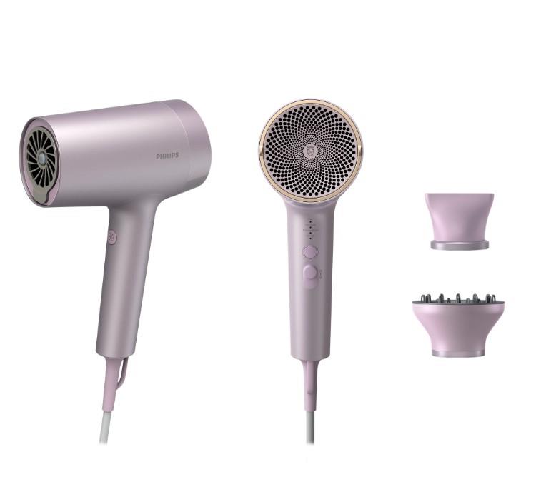 Фен Philips 7000 Series, 1800Вт, 2 режими, дифузор, іоніз-я, хол. обдув, фіолетовий