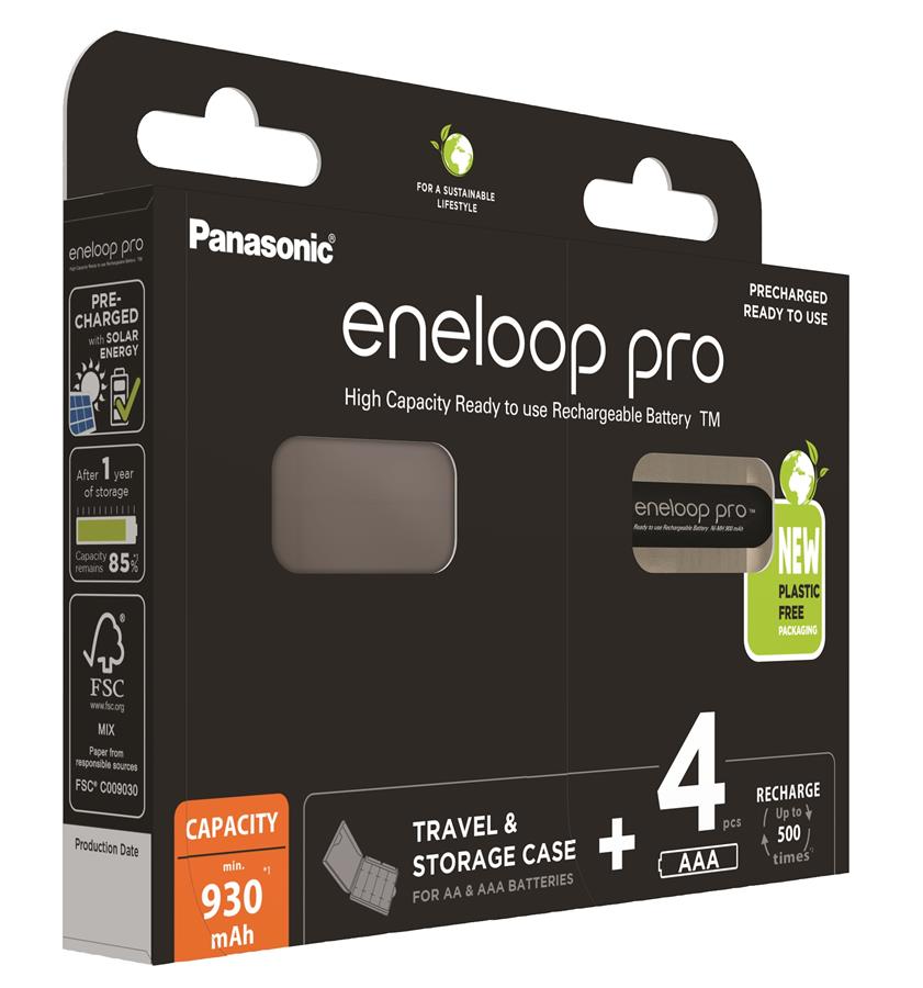 Аккумулятор Panasonic Eneloop Pro AAA 930 mAh 4BP+Case